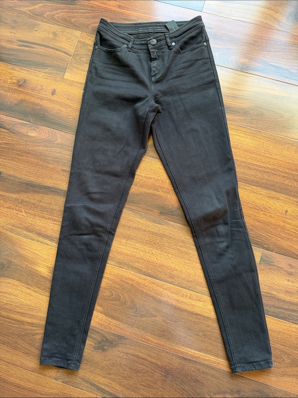 Rapha Black Skinny Pants Womens 26x29 Slim Cycling Stretch Commuter